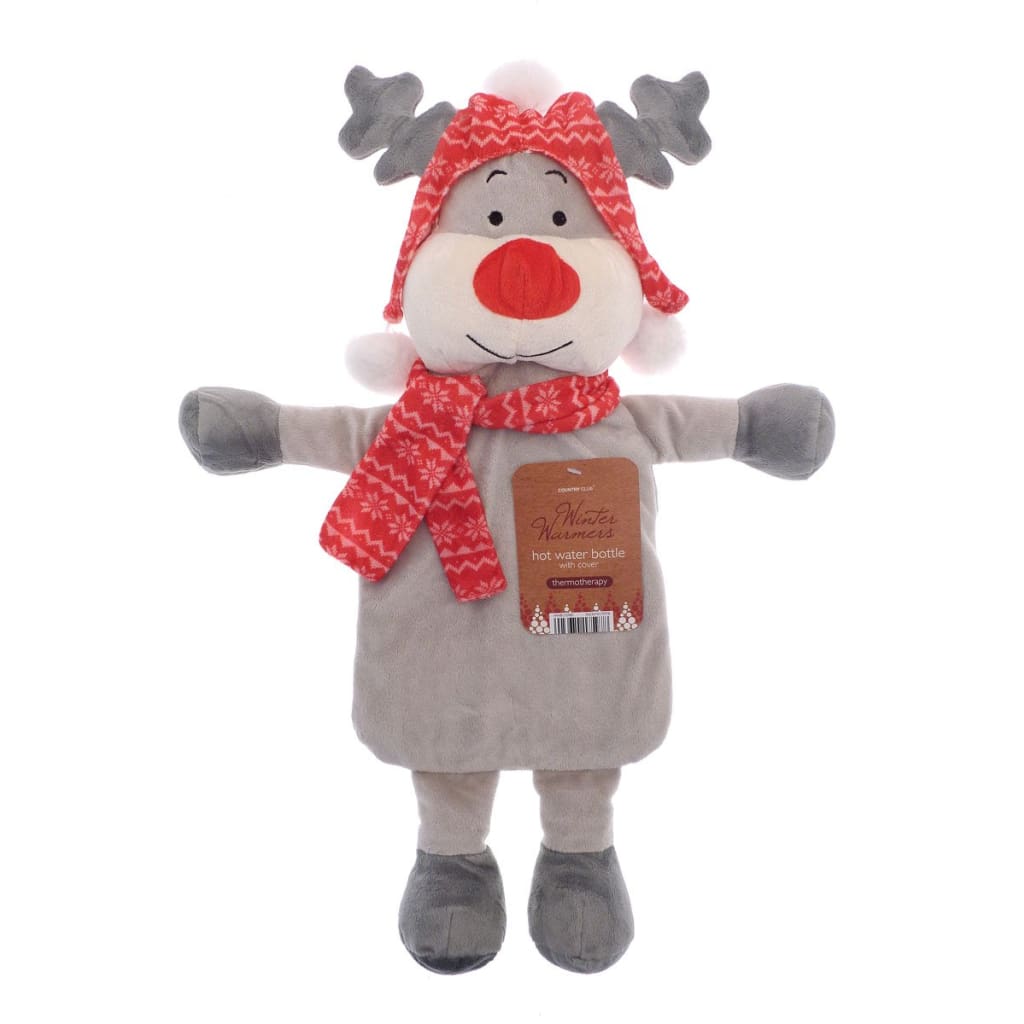 Premium Hot Water Bottle with Winter Warmer Novelty Fun Cover 1 Litre - Gelpacks Direct