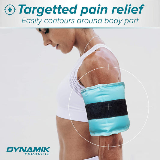 Dynamik - Gel ice Pack with Strap (14 x 37cm) Multi-purpose - Large