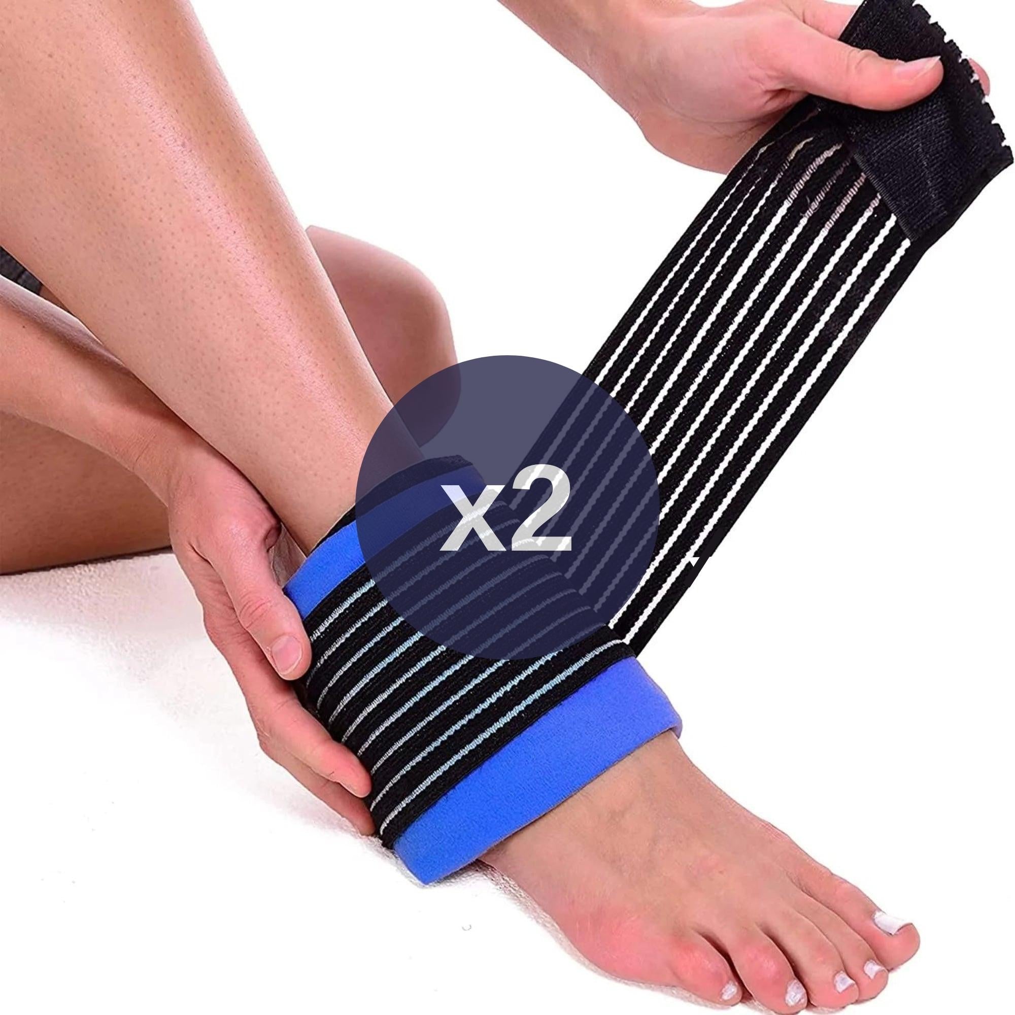GPD Ankle Compress Wrap for Hot Cold Packs (Sold Separately) - 2 Pack
